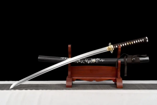 Katana – Battle-Ready Manganese Steel Blade with Bamboo Motif | Fugengaku