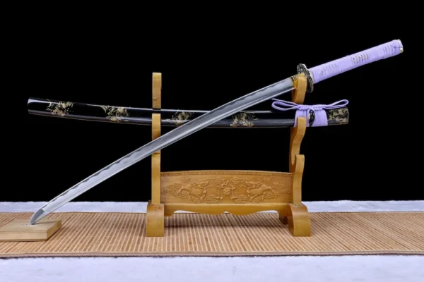 Katana – High Carbon Steel Blade with Rising Dragon Tsuba | Beacon Smoke Rising