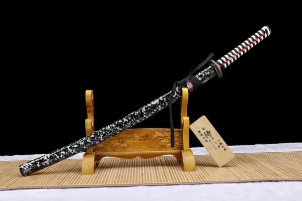 Katana – Blackened Manganese Steel Tiger Sword | Fierce Tiger Edition
